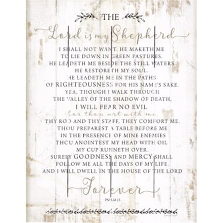 Beechdale Frames 9 x 12 in. The Lord is My Shepherd Rustic Pallet Art 171747